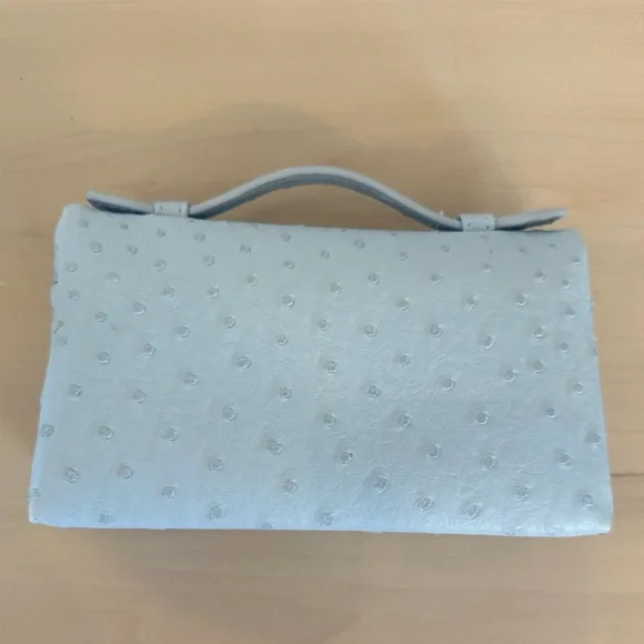 Faux Ostrich Pochette Bag - Picture 5 of 8